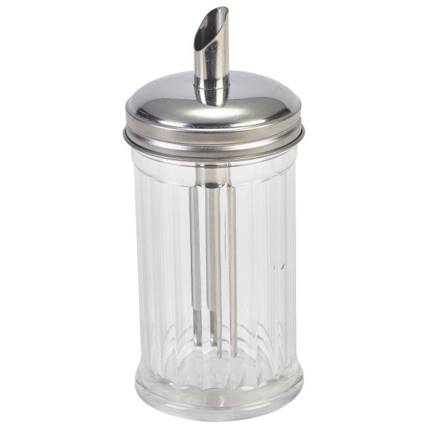 Clear Plastic Sugar Pourer With S/St.Top - 180-22