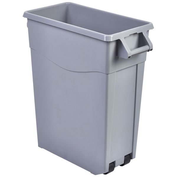 Grey Slim Recycling Bin 65L - 23432775 (Pack of 1)