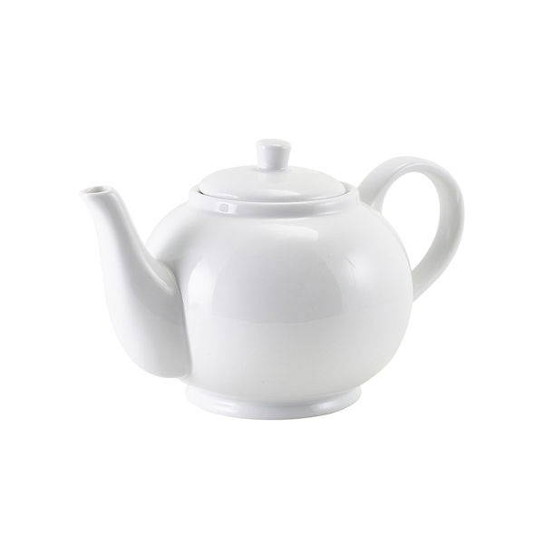 GenWare Porcelain Teapot with Infuser 85cl/30oz - 393986 (Pack of 6)