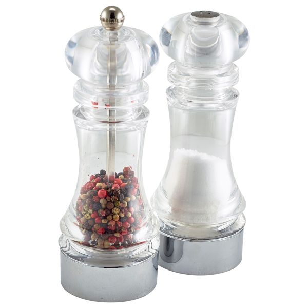 Acrylic Pepper Mill & Salt Shaker Set - 9103 (Pack of 1)