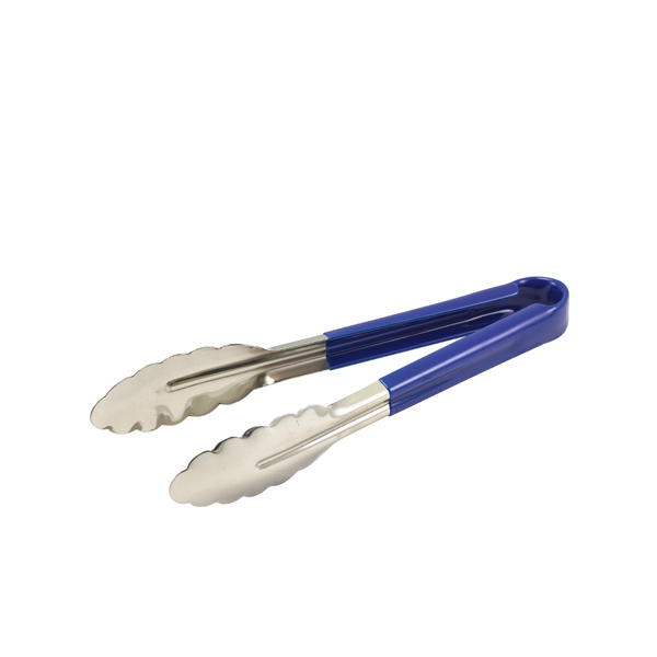 Genware Colour Coded St/St. Tong 31cm Blue - CCT31BL