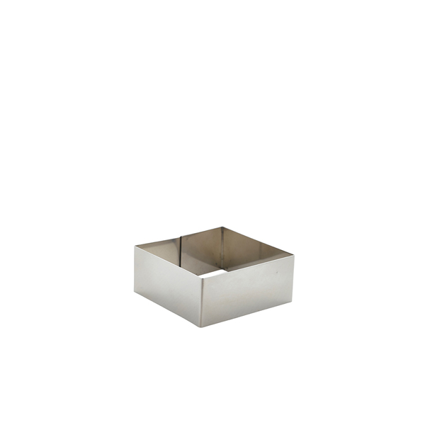 Stainless Steel Square Mousse Ring 8x3.5cm - MRSQ835 (Pack of 12)