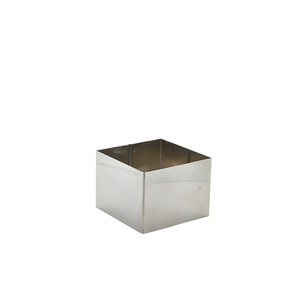 Stainless Steel Square Mousse Ring 8x6cm - MRSQ86 (Pack of 12)