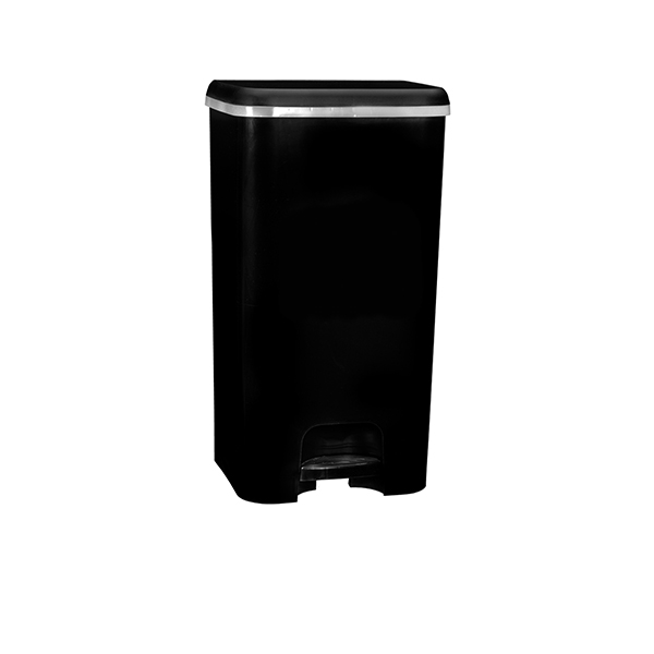 Black Polypropylene Pedal Bin 37L - PDLBPP-37 (Pack of 1)