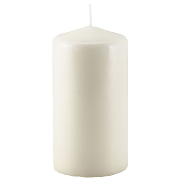 Pillar Candle 15cm H X 8cm Dia Ivory - PLC15 (Pack of 6)