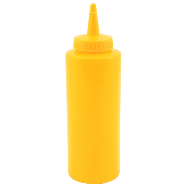Genware Squeeze Bottle Yellow 12oz/35cl - SQB12Y