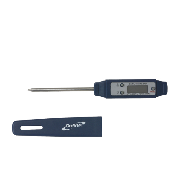 Genware Waterproof Digital Probe Thermometer - THERM-WPF