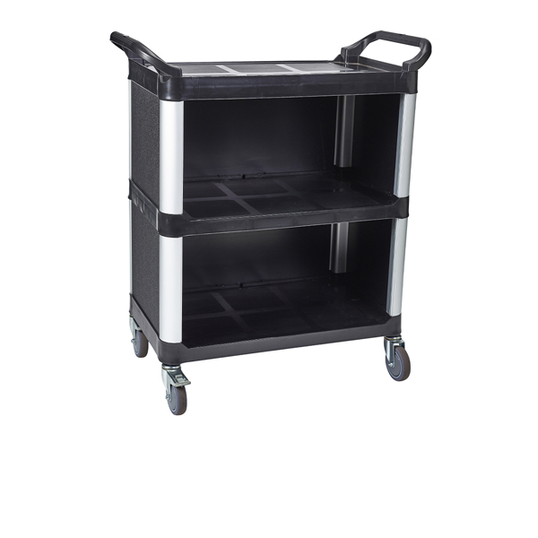 GenWare Small 3 Tier PP Panelled Trolley - TROLPC-P (Pack of 1)