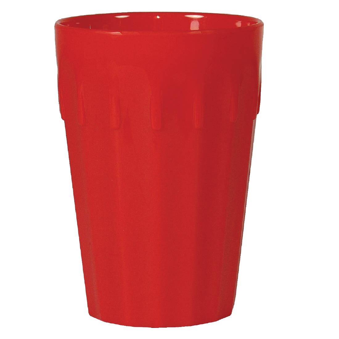 Olympia Kristallon Polycarbonate Tumblers Red 260ml (Pack of 12)