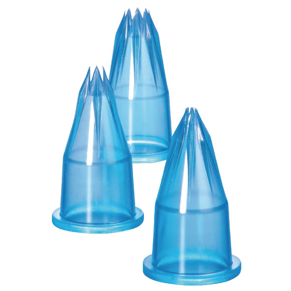 Matfer Bourgeat Piping Tube Set Fluted (Pack of 6)