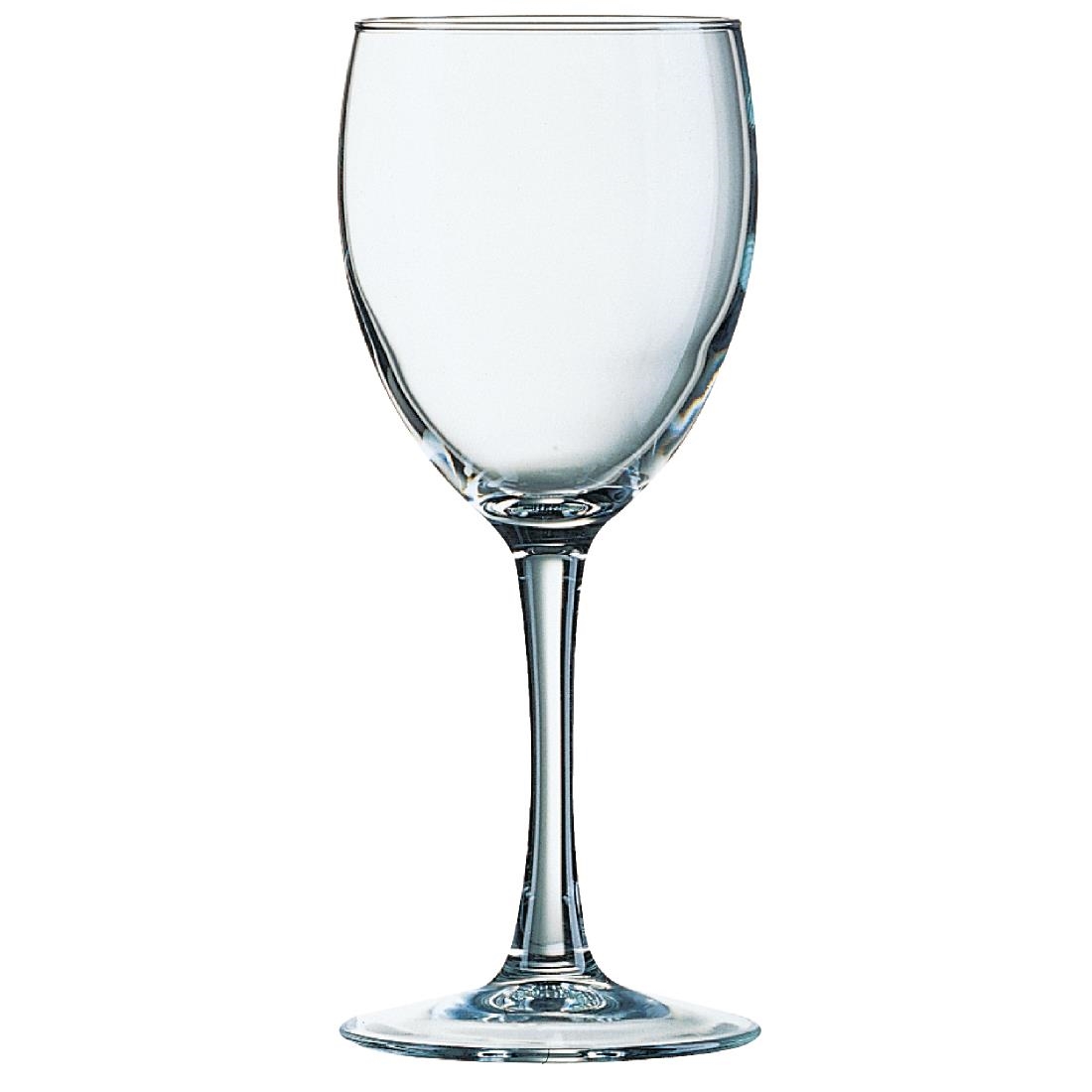 Arcoroc Princesa Wine Glasses 310ml CE Marked at 250ml (Pack of 48)