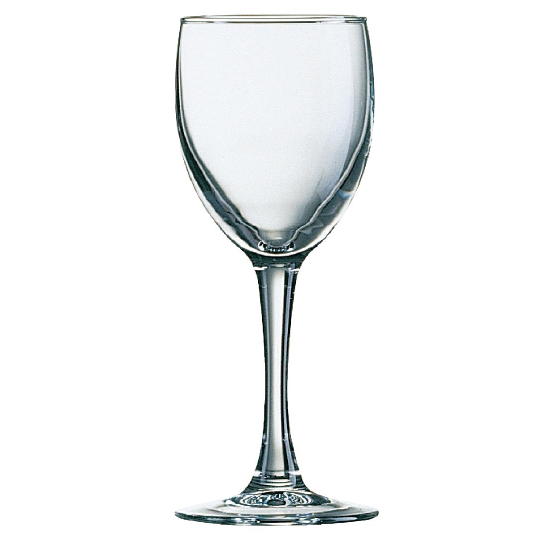 Arcoroc Princesa Wine Glasses 230ml CE Marked at 175ml (Pack of 48)