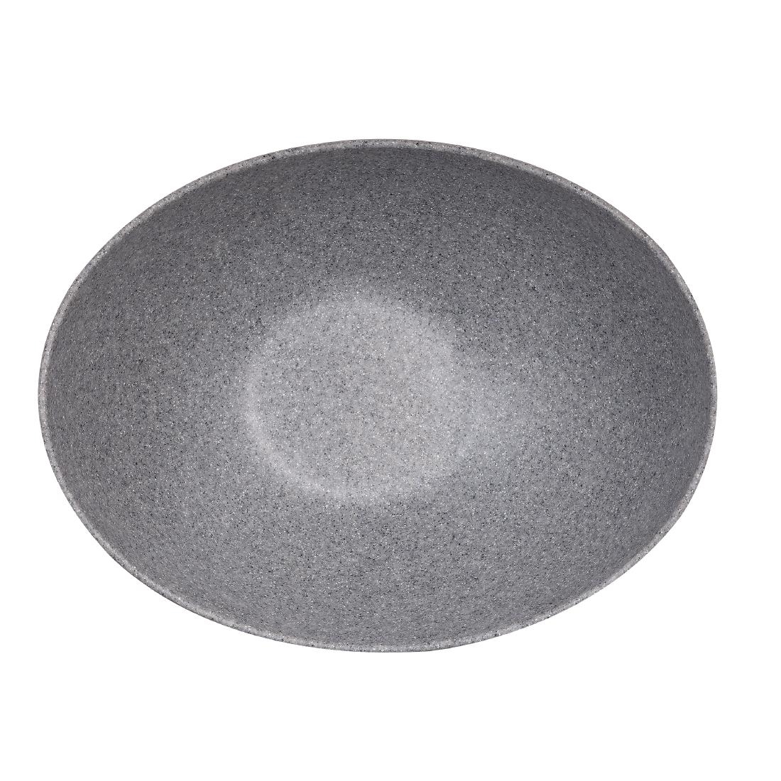 Churchill  Melamine Moonstone Bowl Granite 355mm (Pack of 2)