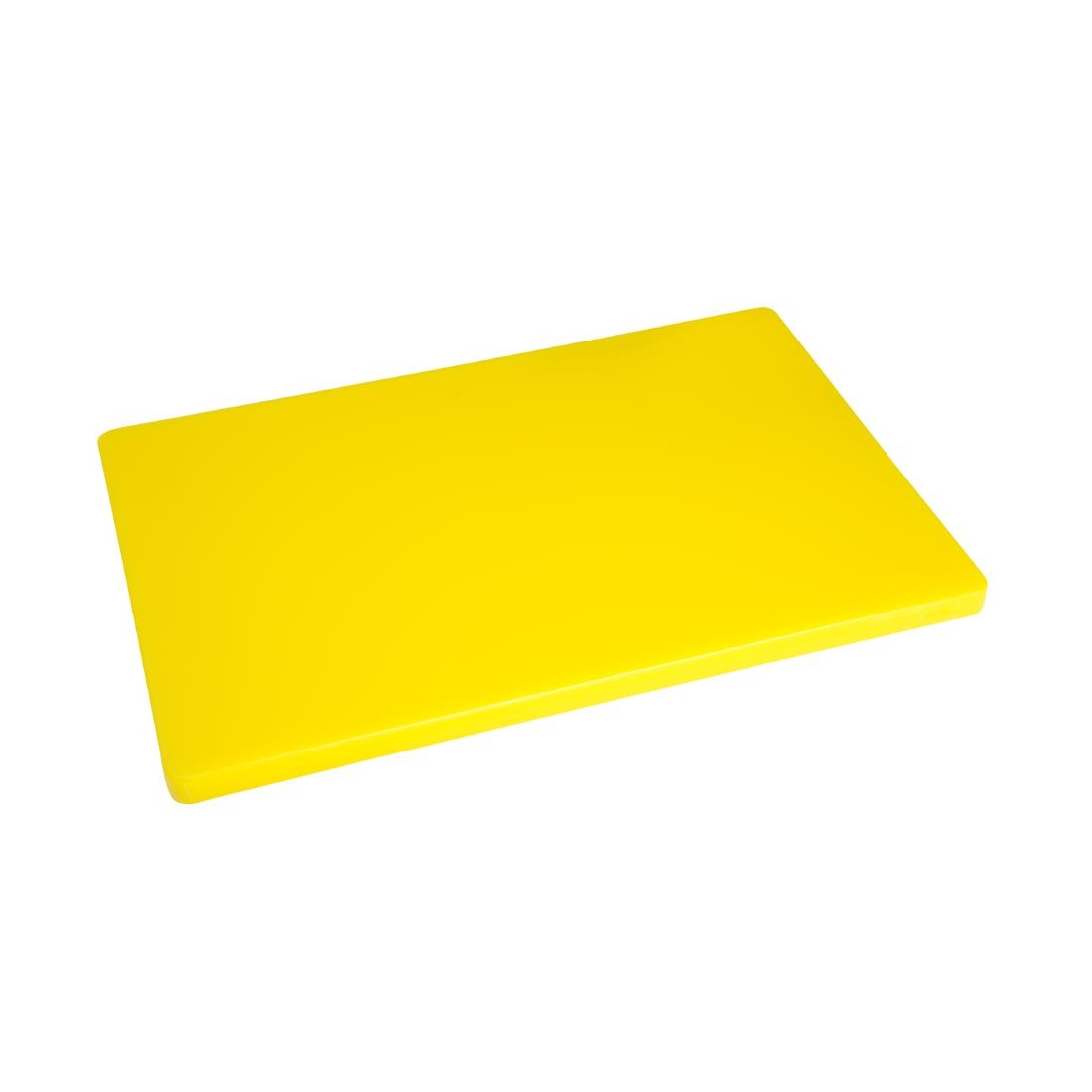 Hygiplas Extra Thick Low Density Yellow Chopping Board Standard