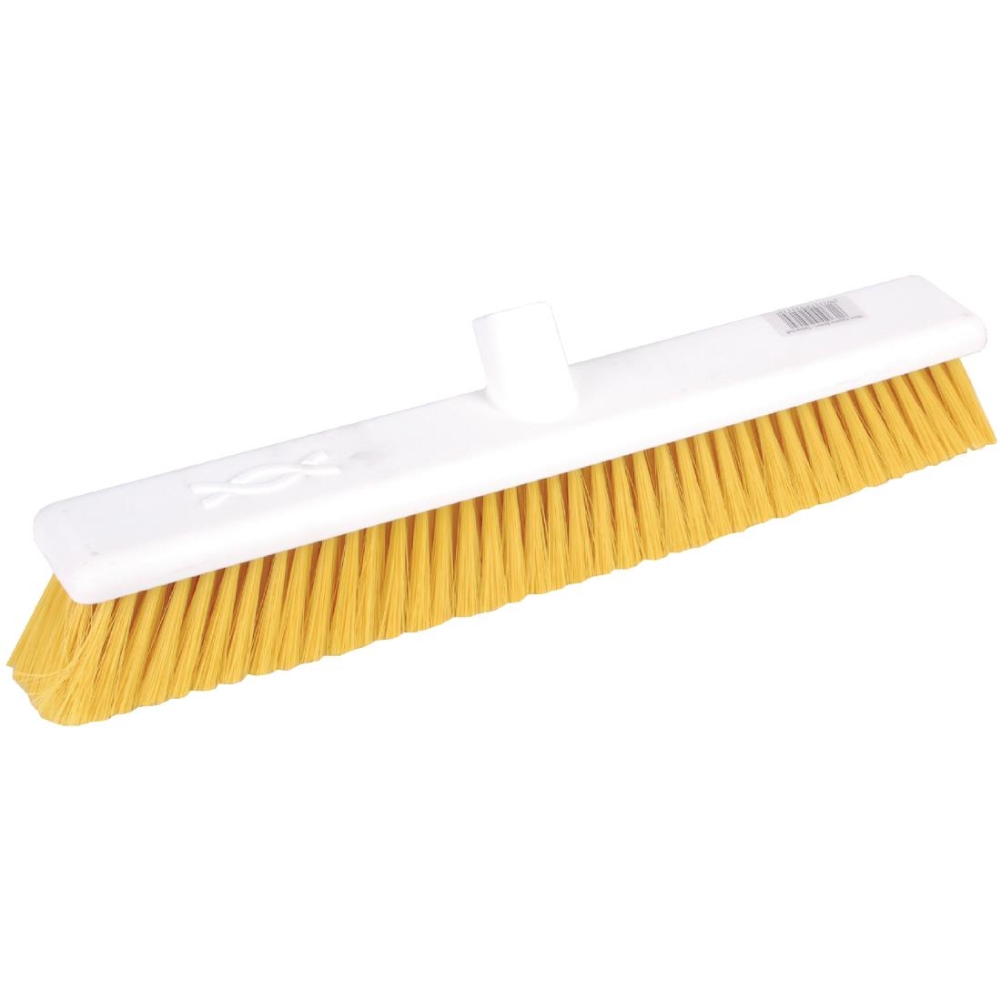Jantex Hygiene Broom Soft Bristle Yellow 18in