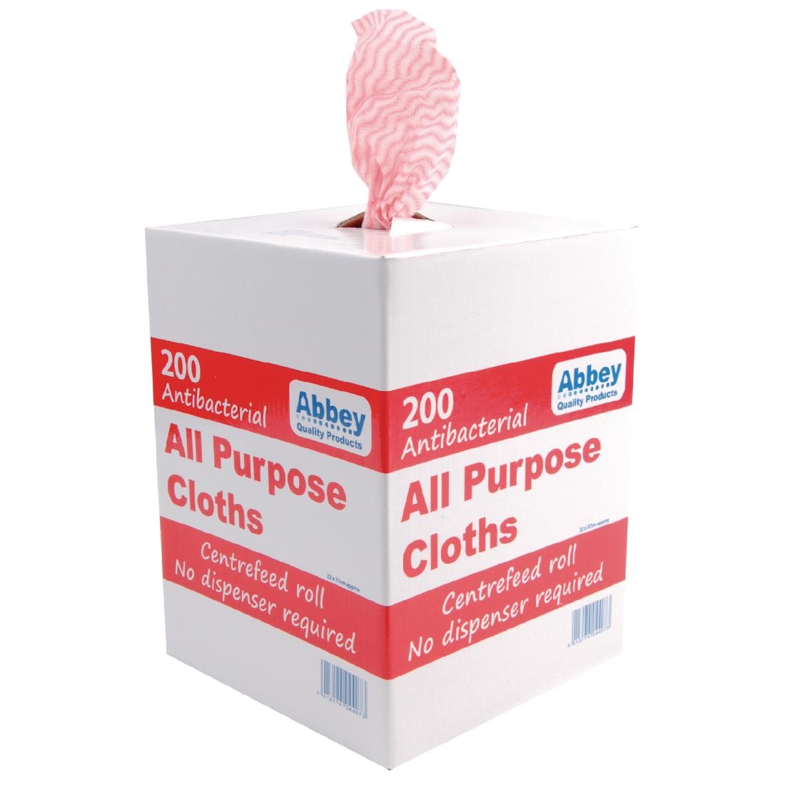 Robert Scott All-Purpose Antibacterial Cleaning Cloths Red (Pack of 200)