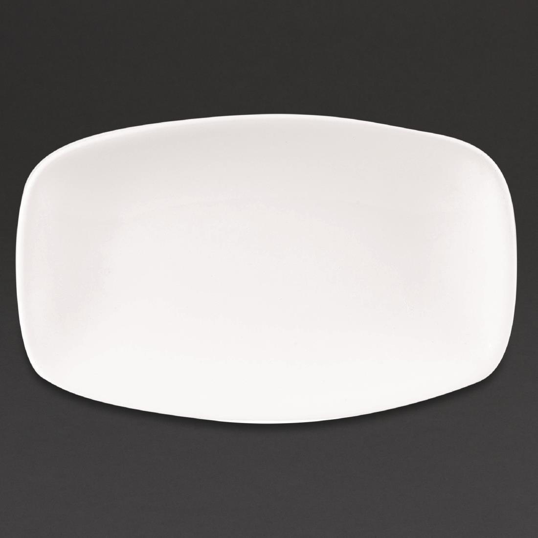 Churchill X Squared Oblong Plates White 121 x 200mm (Pack of 12)