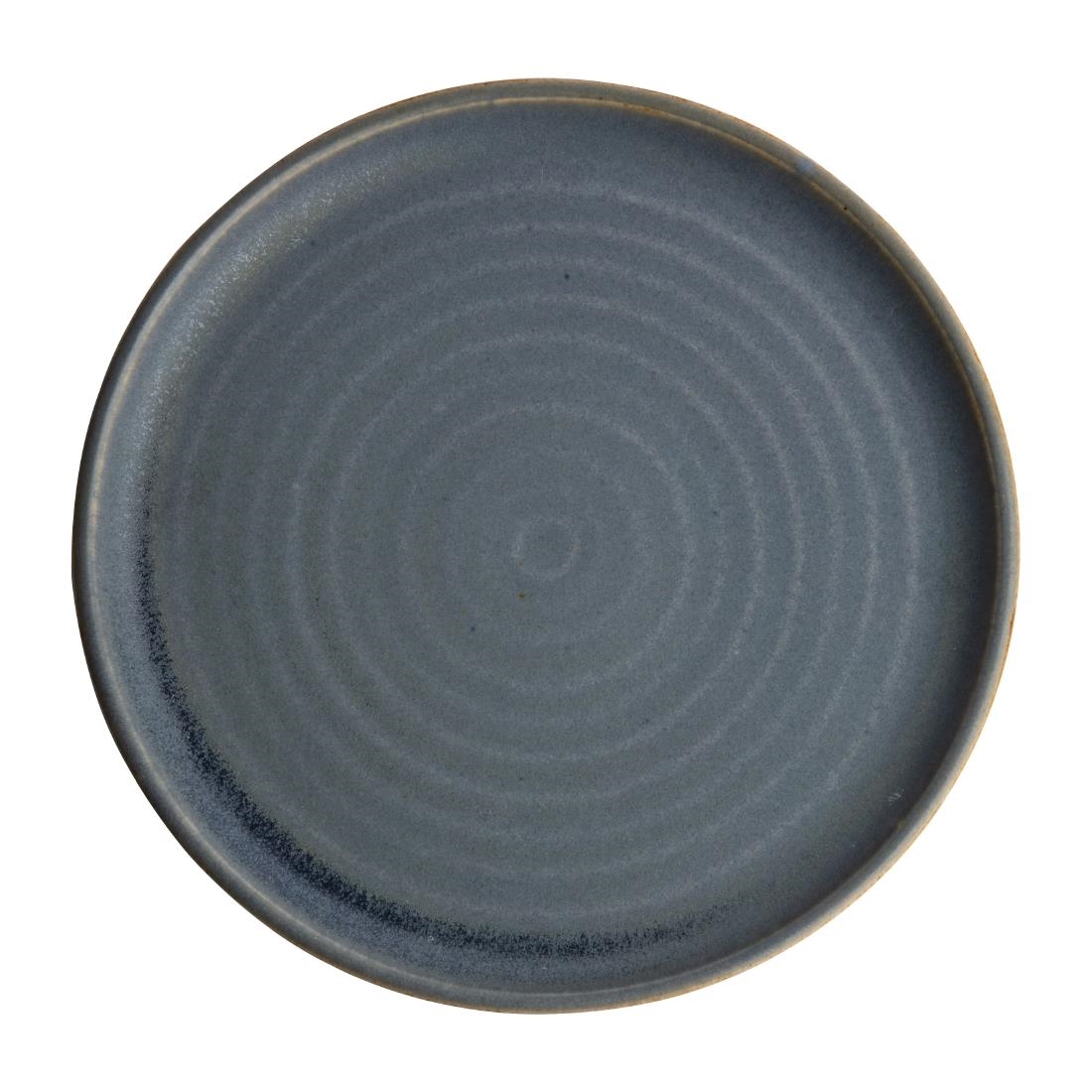 Olympia Canvas Small Rim Round Plate Blue Granite 265mm (Pack of 6)