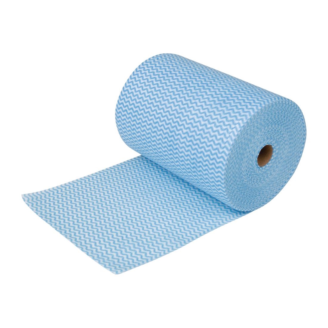 Nisbets Essentials Non-Woven Cloths Blue (Roll of 300)