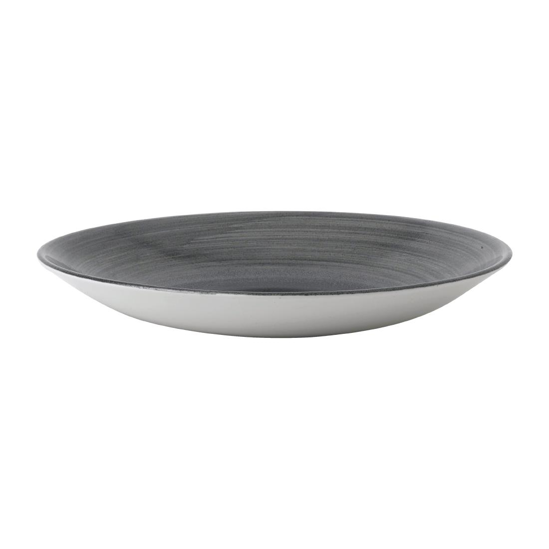 Churchill Stonecast Aqueous Deep Coupe Plates Grey 279mm (Pack of 12)