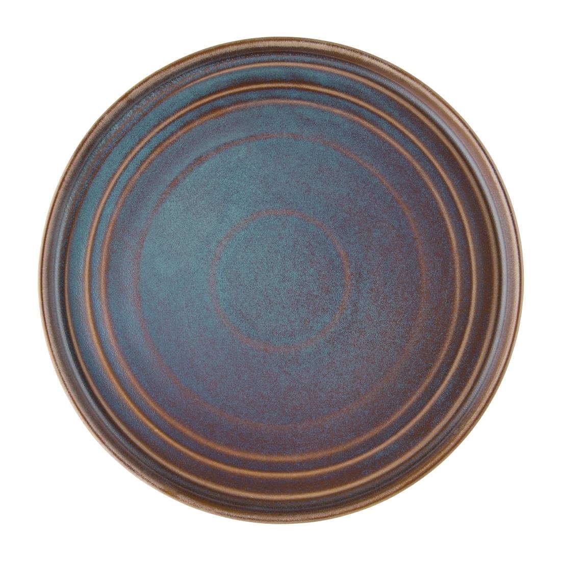 Olympia Cavolo Flat Round Plates Iridescent 270mm (Pack of 4)