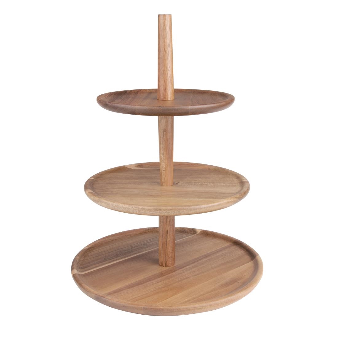 Olympia Acacia 3-Tier Stand 305(Ø) x 395(H)mm