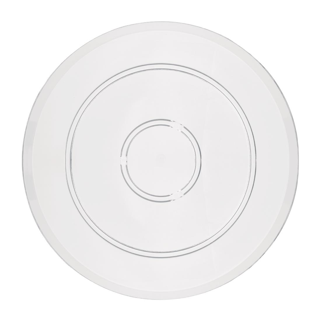 Olympia Kristallon Polycarbonate Display Plate Clear 282(Ø)mm