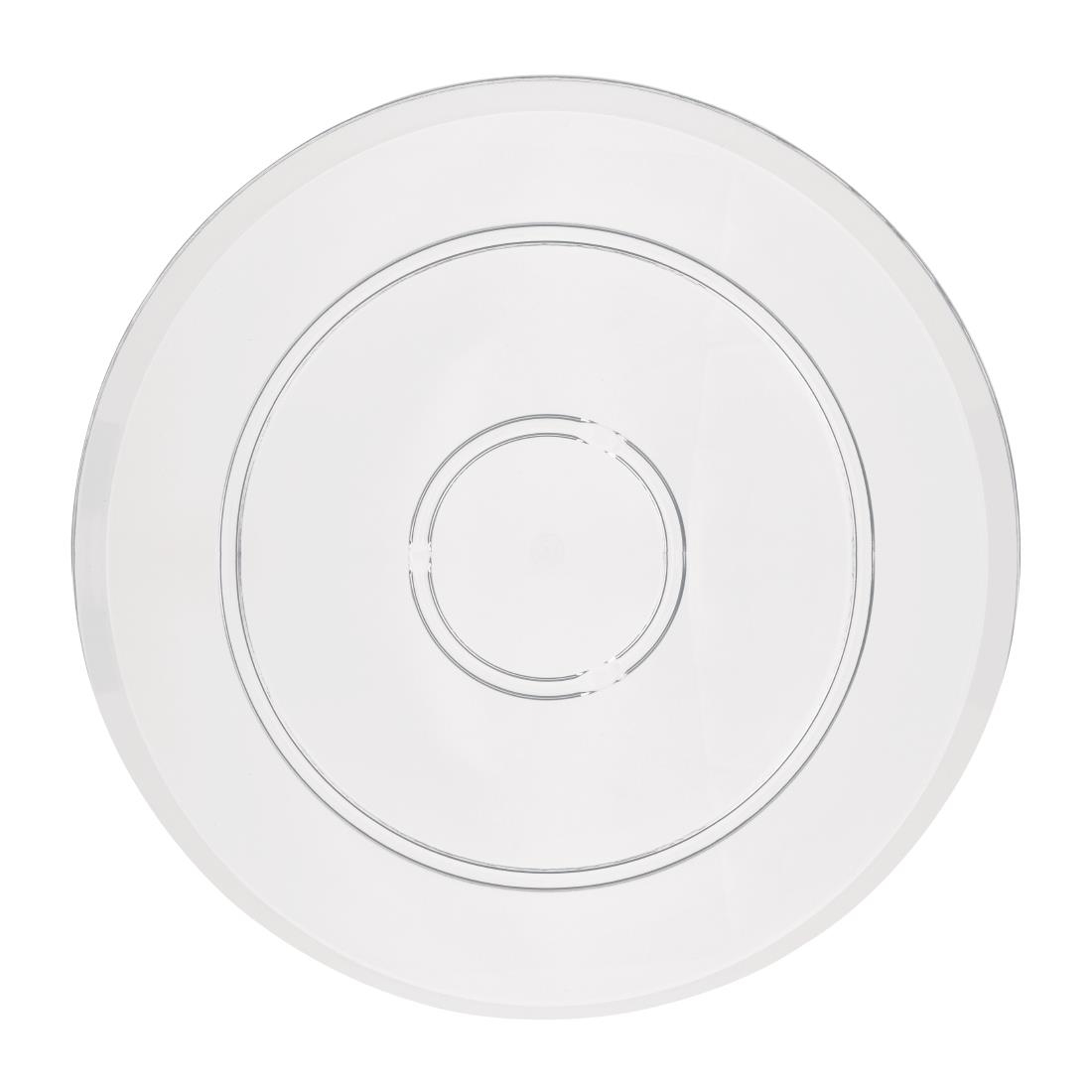 Olympia Kristallon Polycarbonate Display Plate Clear 345(Ø)mm