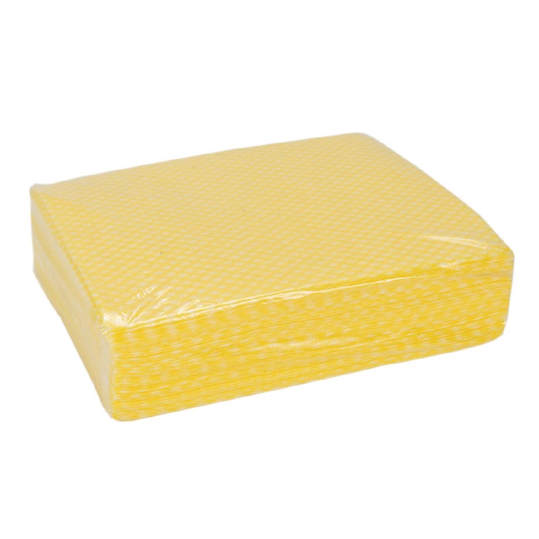 All-Purpose Non-Woven Cleaning Cloths Yellow (Pack of 500)