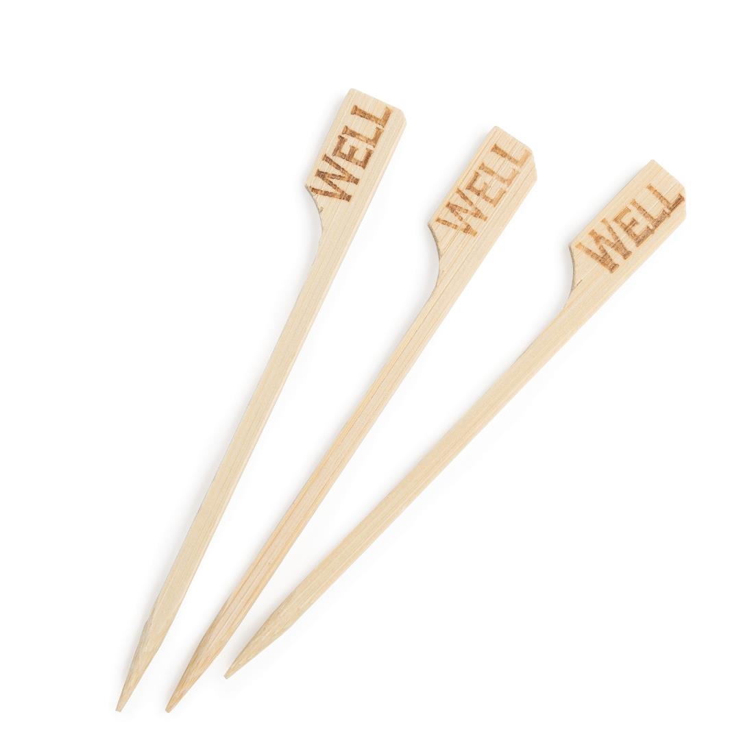 Biodegradable Bamboo Steak Markers Well (Pack of 100)