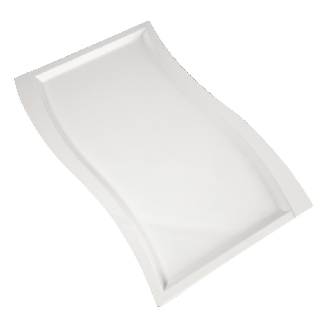 APS Wave Melamine Platter White GN 1/1