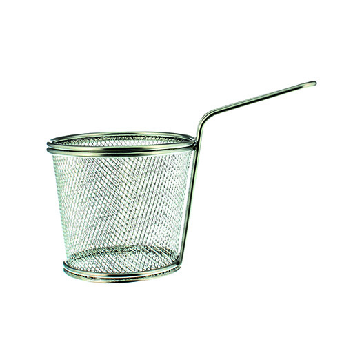 Mini Round Basket Stainless Steel - 36-56-504 (Pack of 6)