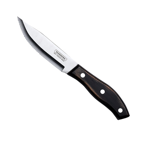 Swan Jumbo Polywood Steak Knife - Pointed Blade (Light Black) - 40-30-070 (Pack of 12)