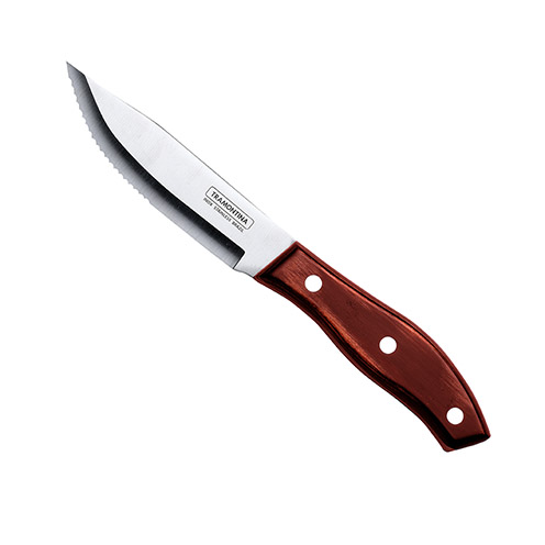 Swan Jumbo Polywood Steak Knife - Pointed Blade (Red) - 40-30-071 (Pack of 12)