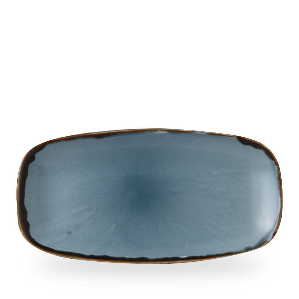 Harvest Blue  Chefs Oblong Plate 13 7/8X7 3/8  - HVBLXO141 (Pack of 6)