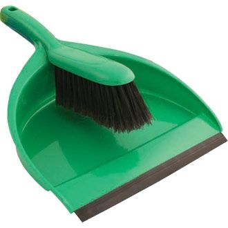 Dustpan and Brush Set Green - CL-CAT-WB50-G