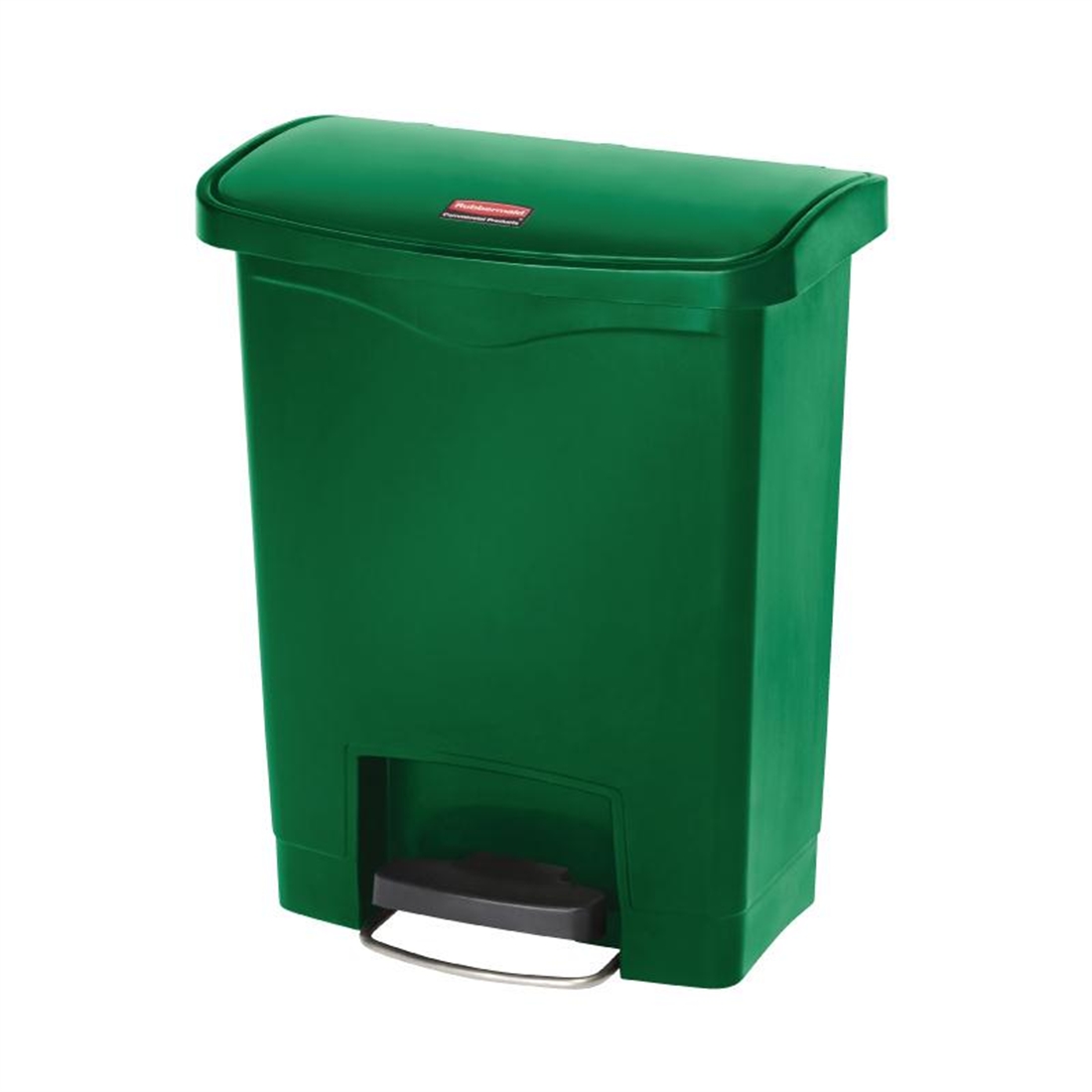 Rubbermaid Slim Jim Step on Bin Front Pedal 30Ltr Green - CW583