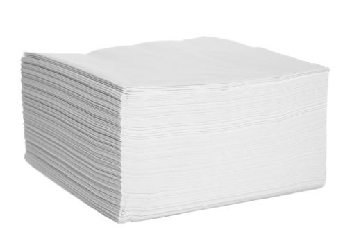 40cm 2ply White Napkins - DIS-NAP-40/2-W