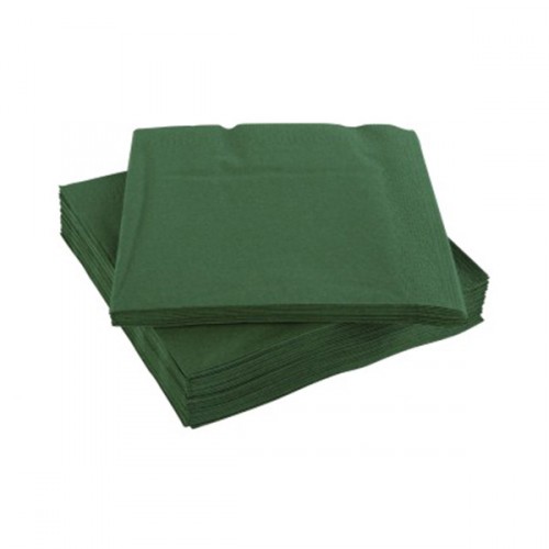 40cm 3ply napkins Forest Green - DIS-NAP-40/3-FG