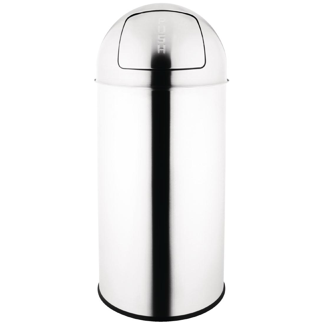 Bolero Bullet Bin Silver 40Ltr - U803