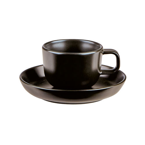 Nordika Black Saucer 12cm - 110012B (Pack of 12)