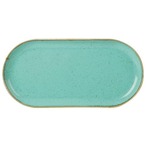 Sea Spray Narrow Oval Plate 32x20cm/12.5x8