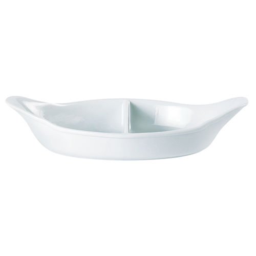 Divided Oval Eared Dish 28cm/11