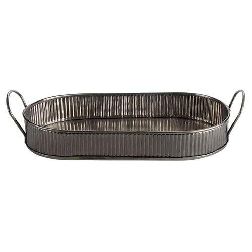 Combo/Serving Platter Antique Silver 35cm - CB66662 (Pack of 6)