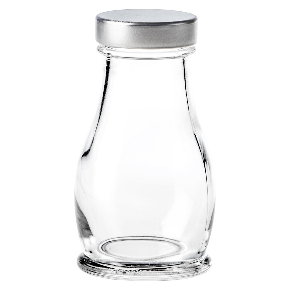 Condiment Bottle/Mini Milk Bottle with Lid 120ml - G13251624 (Pack of 24)