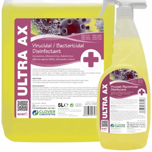 Ultra AX - Virucidal/Bactericidal Disinfectant 5L