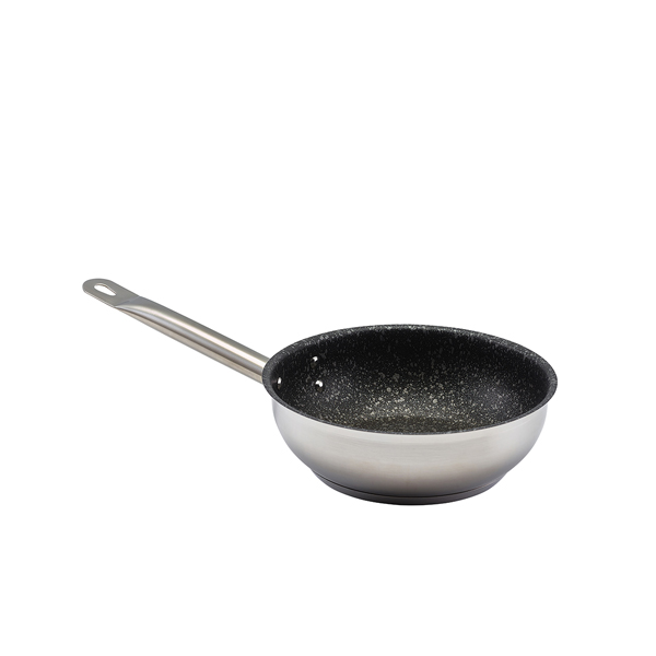 GenWare Non Stick Teflon Stainless Steel Sauteuse Pan 20cm - 1620-01NS (Pack of 1)