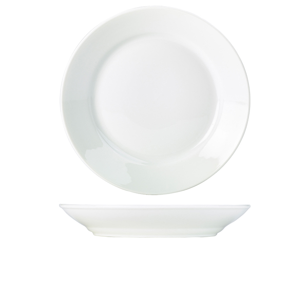 Genware Porcelain Deep Winged Plate 30cm/12