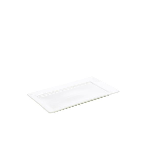 Genware Porcelain Rectangular Plate 30.5 x 18.5cm/ 12 x 7.25 - 180730 (Pack of 6)