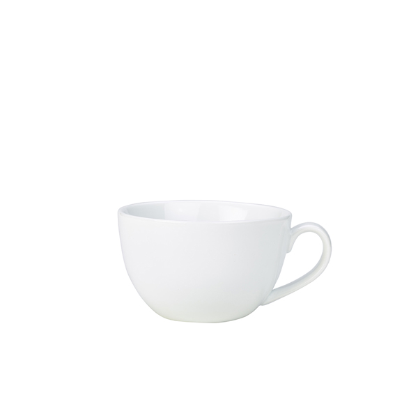 Genware Porcelain Bowl Shaped Cup 25cl/8.75oz - 322125 (Pack of 6)